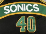 NBA 40 Kemp Seattle Supersonics Maillot noir